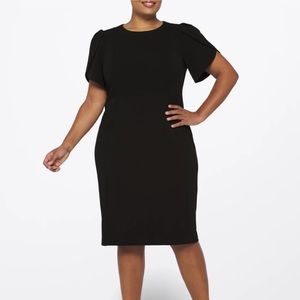 Calvin Klein Tarra Tulip-Sleeve Fitted Dress - NWT - 20W